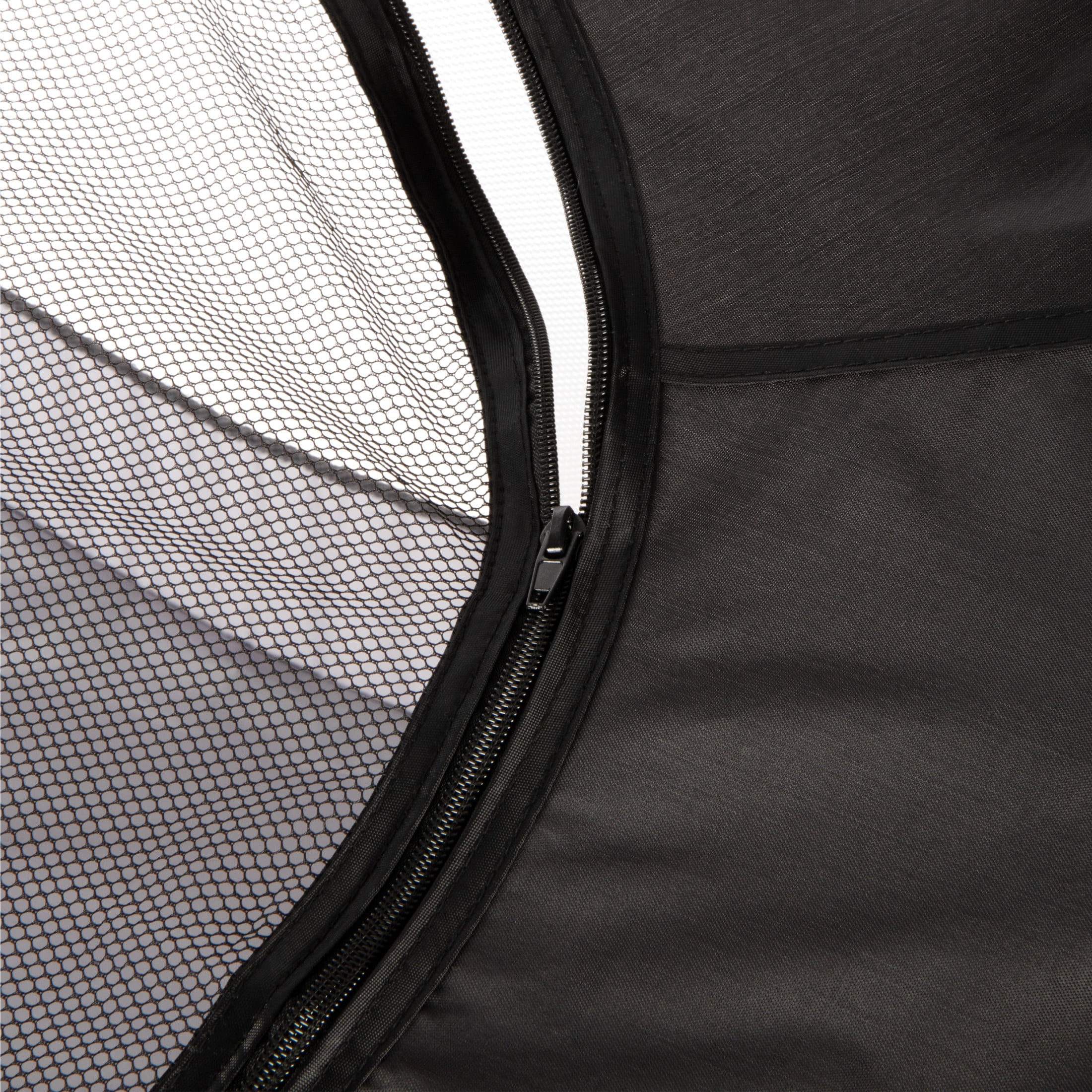 FurHaven Pet Products Medium Portable Mesh Playpen Pop-Up Enclosure For Dogs & Cats, Black