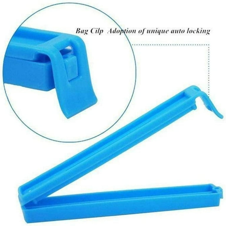 18 Pcs 3 Different Size Plastic Food Snack Bag Pouch Clip Sealer