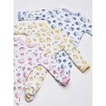 thumbnail image 5 of Luvable Friends Baby Girl Cotton Preemie Snap Sleep and Play 3pk, Floral, Preemie, 5 of 5