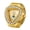 Gold, variant on Men Women Elastic Band Finger Watch: Glitter Heart-shaped Simple Dial Quartz Ring Stretch Strap Watches for Mother's Day