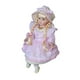 thumbnail image 2 of Muñeca de cerámica con vestido Figura de porcelana en miniatura Hecha a mano con vestido Vestir Rosa, 2 of 9