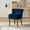 NAVY, variant on Makeup Vanity Stool Dressing Table Accent Chair Velvet Tufted Upholstered Cushioned Wood Leg Home Bedroom Living Room Teal