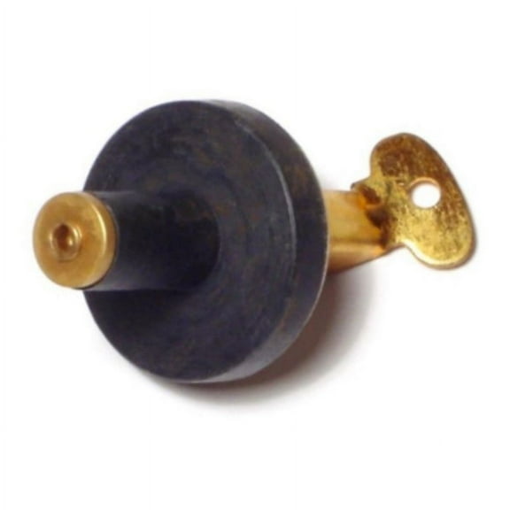 3/8" to 7/16" Brass Snap Handle Rubber Drain Plugs (4 pcs.)