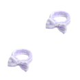 thumbnail image 1 of Qarigey Diadema de terciopelo Coral para mujer, diadema portátil bonita de repuesto con lazo, adorno para la cabeza, regalo de cumpleaños, raya morada 2piezas, 1 of 6