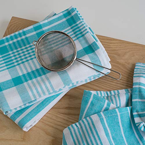 Bali Blue Jumbo Jumbo Striped Cotton Kitchen Dish Towels Set of 3 from Now  Designs - Cherryland Sales