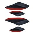thumbnail image 2 of 4Pcs Universal Car Spoiler Canards Thickened Protection Diffuser Spoiler Carbon Fiber Pattern, 2 of 8