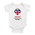 thumbnail image 1 of Half British Is Better Than None Cute Baby Bodysuit, 1 of 5