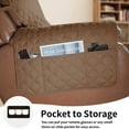 thumbnail image 3 of 2024 Reversible Water Resistant Recliner Cover with Elastic Straps  Gray/Light Gray, 3 of 7
