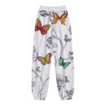 thumbnail image 4 of Pantalones de cintura elástica con estampado informal a la moda para mujer, pantalones largos rectos, pantalones de chándal Fridja  alkflakhf32346, 4 of 5