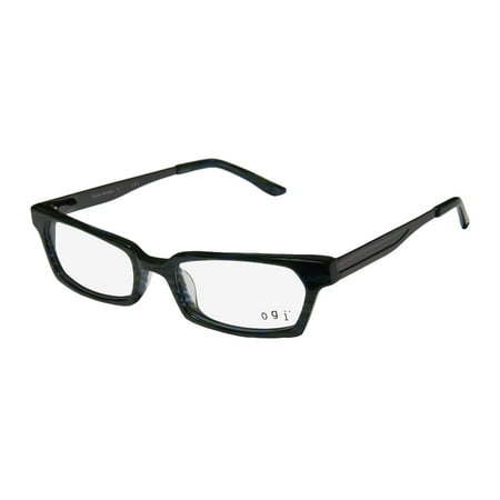 New Ogi 7131 Mens/Womens Designer Full-Rim Green / Teal / Gray European High Quality Designed In Germany Frame Demo Lenses 49-17-140 Flexible Hinges Eyeglasses/Glasses