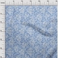 thumbnail image 2 of oneOone Polyester Lycra Light Gray Fabric Geometric & Floral Texture Sewing Material Print Fabric By The Yard 56 Inch Wide, 2 of 4