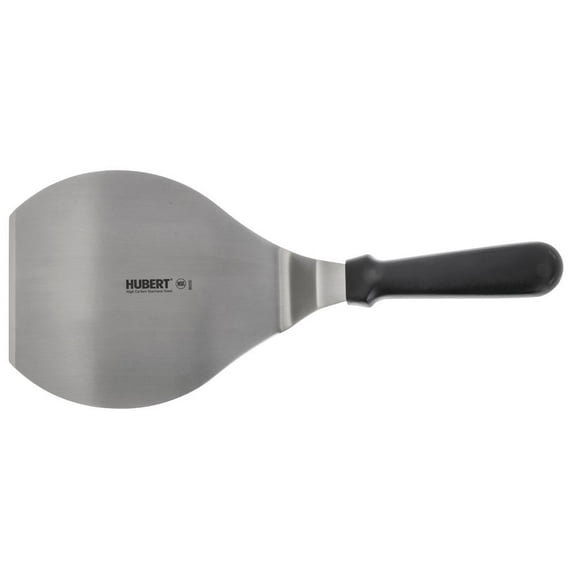 HUBERT® Pancake Spatula Stainless Steel with Black Polypropylene Handle - 7 1/2"L Blade