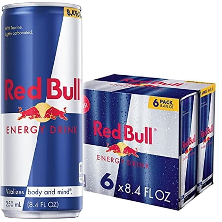 Red Bull Energy Drink, Original, 8.4 Fl Oz (6 Pack)