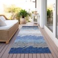 thumbnail image 6 of Addison Rugs Chantille Indoor/Outdoor Transitional Stripes Navy Washable Runner Rug, 2'3" x 7'6", 6 of 6
