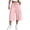 Pink, variant on Noric Women's High Waist Wide Leg Capri Pants Loose Fit Casual Drawstring Multi Pockets Lounge Pants
