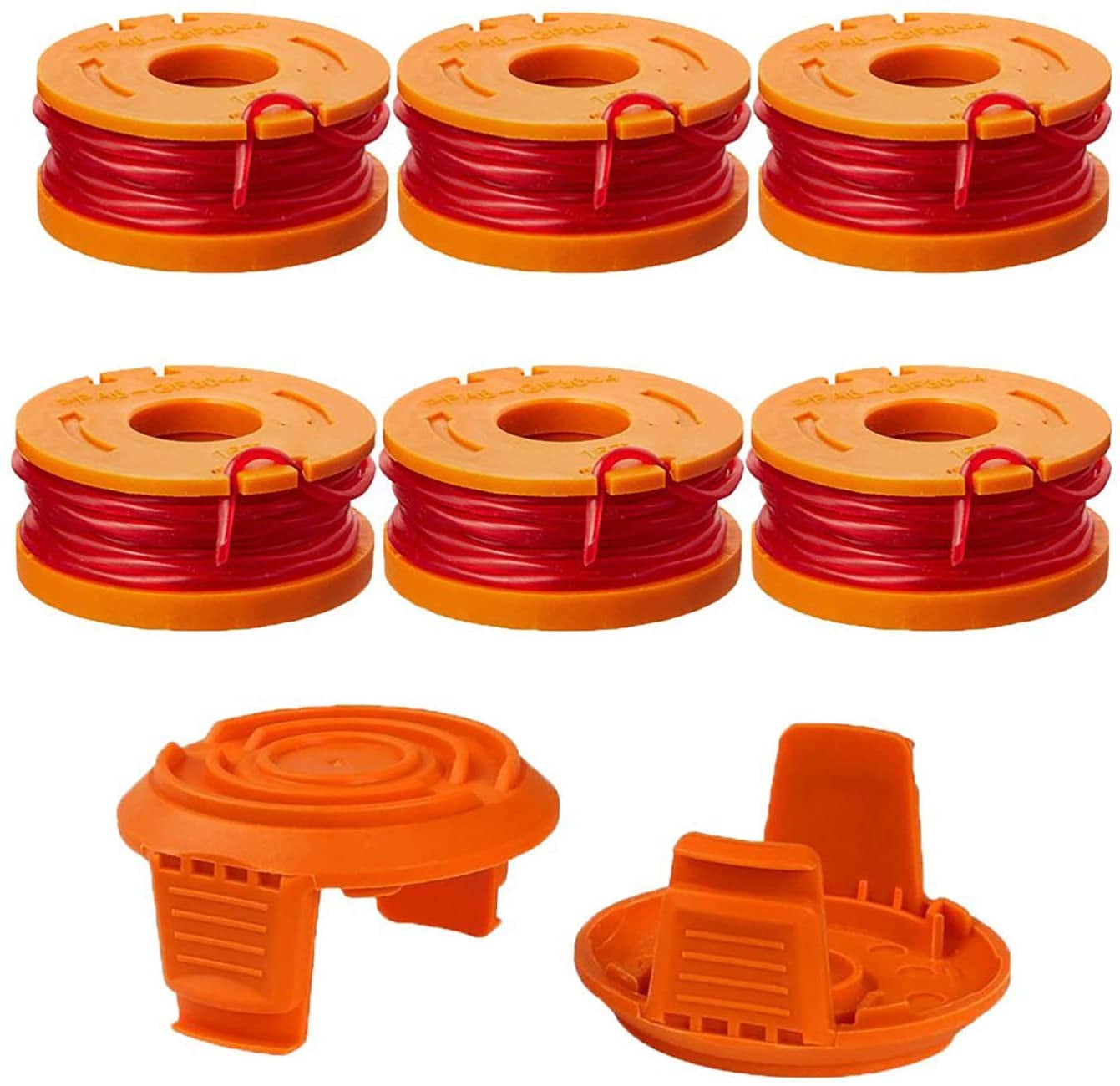 4 Pack Thten GT Trimmer Replacement Spool Cap Covers,WA6531 Trimmer Cap Compatible with Worx WG155 WG180 String Trimmers,50006531 Trimmer Line Cover,Weed Eater Spool Cap for Worx Parts 