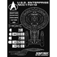 thumbnail image 2 of Junior's Star Trek: The Next Generation Enterprise Galaxy Class NCC-1701-D Schematics  Racerback Tank Top Black Large, 2 of 5