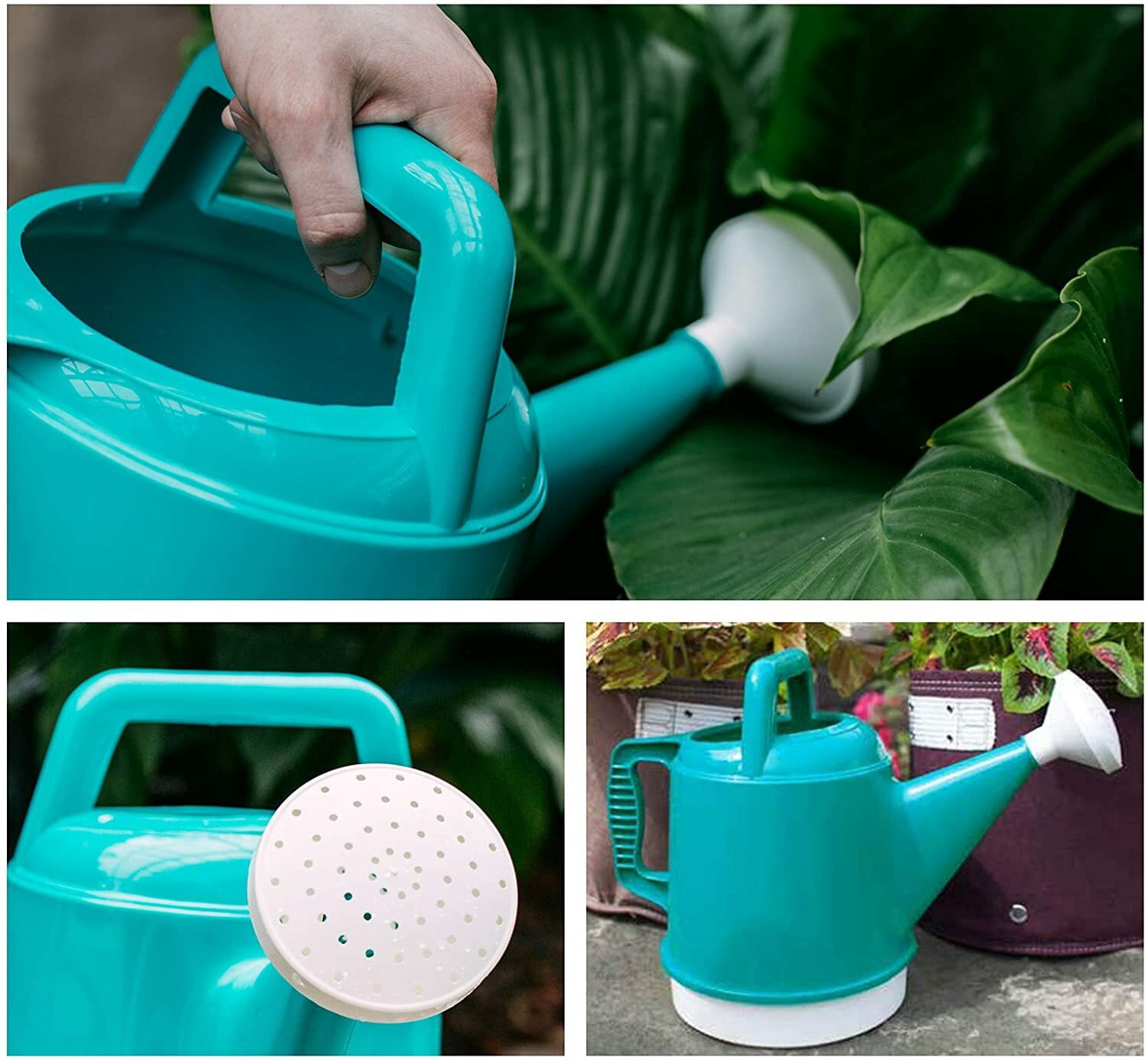 Bloem Watering Can Deluxe 2.5 Gallon, Deluxe Classic Blue