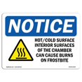 thumbnail image 1 of SignMission OS-NS-A-1218-L-13523 Panneau d'Avis OSHA 12 x 18 Po - Surfaces Intérieures Chaud Froid, 1 of 1