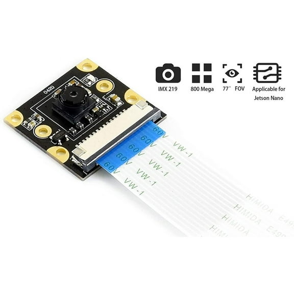 8MP IMX219-77 Camera Compatible with NVIDIA Jetson Nano and Raspberry Pi Compute Module 3/3 , 8 Megapixels Camera Module 3280×2464