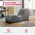 thumbnail image 2 of MUZZ Yoga Chairs for Adults, Velvet Yoga Chaise Lounge for Adult Exercise, Stretching, Relaxation, Modern Curved Tantra Chairs for Bedroom,Living Room(Dark Grey), 2 of 6