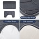 thumbnail image 5 of Alfombrilla de baño de terciopelo y alfombrilla antideslizante para inodoro | Alfombra absorbente para la base del inodoro | Alfombra impermeable y antideslizante para el suelo del baño, 5 of 7