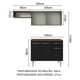 thumbnail image 3 of Cocina Integral Completa Modular Madesa Emilly 165cm MN 03, 3 of 5
