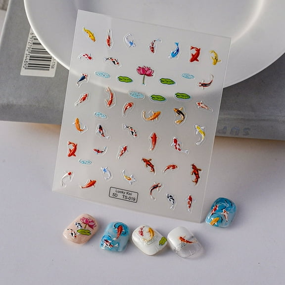 Yoyauz Nail Art Stickers Stickers Self Adhesive Nail Decals Summer Nail Stickers Nail Art Sliders Women's DIY Nail Art Decoration