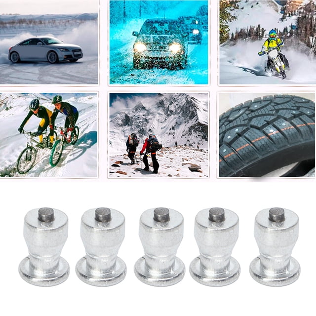 Tornillo de Espárrago de Neumárticos, Pernos de Neumósa 100 PCS CARBURO AUNTO DE LA FRICCIÓN ALTA PlATA PARATAS DE NIEVE