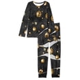 thumbnail image 4 of Suhoaziia Pajamas for Women Set Plus Size 6XL Crew Neck Outfits 2-Pieces PJ,Christmas Balls Indoor Home Life Stylish Sleepwear Snug-Fit Fall Christmas Clothing, 4 of 5