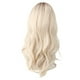 thumbnail image 1 of Peluca Rubia Degradada, Peluca Sintética Larga Marrón Rubia Degradada con Flequillo Peluca Marrón Rubia Degradada Uso Conveniente, 1 of 8