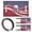 Golf Ball US Flag, variant on Jeiento Starfish Golf Cart Accessories 4 Set Golf Cart Seat Cover Golf Cart Steering Wheel Cover Golf Cart Flags 2 Seat Golf Cart Cushion Cover Steering Wheel Cover Decor Golf Cart Banner