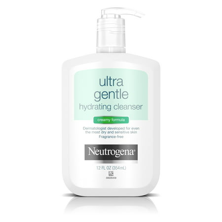 Neutrogena Ultra Gentle Hydrating Creamy Facial Cleanser, 12 fl. (Best Daily Cleanser For Acne Prone Skin)