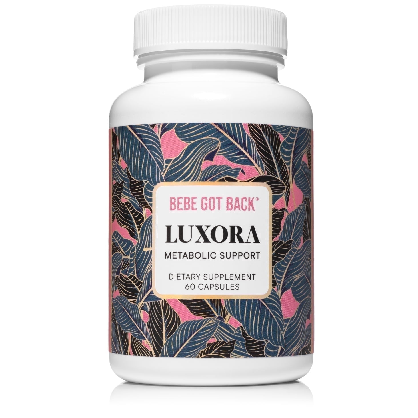 Bebe Got Back Metabolic Support Capsules Keto-Friendly Gluten-Free Energy Focus 60 Count 2.5 oz