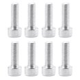 thumbnail image 1 of Paquete de 8 aleación de aluminio Botella de agua Jaula Pernos Soporte Tornillo Tornillos Plata, 1 of 9