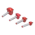 thumbnail image 3 of Fresa de extremo, 4 piezas Broca de enrutador de tazón Cortador de fresado CNC de arco Broca de enrutador de tazón Rendimiento inigualable NikouMX herramienta, 3 of 8
