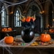 thumbnail image 5 of Halloween Black Decorative Rose Maple Leaf Pumpkin Cuttings Halloween Party Thanksgiving Scene Decoration Bouquet, 5 of 6
