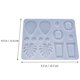 thumbnail image 2 of WASHWEPE 1Ud De Silicona Flexibles Para Manualidades Cristalino Para Colgantes Color Gris Claro, 2 of 8