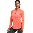 thumbnail image 4 of Cadmus Women's Workout Long Sleeve Shirts Sun Protection Athletic Tops Quick Dry Hiking Running Shirts, 3 Pack, 4 of 9