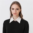 thumbnail image 2 of 1pc mujer Peter Pan moda blanco desmontable Collar gargantilla cuello pajarita, 2 of 5
