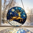 thumbnail image 5 of Fmbmuo Christmas Round Window Hanging , Vintage Durable Suncatcher Decor , For Xmas Tree Wreath Window Holiday Decor, 5 of 7