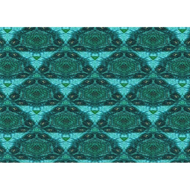 Ahgly Tapis Rectangulaire Lavable en Machine Intérieur Transitionnel Turquoise Foncé Vert, 8 Pieds x 12 Pieds