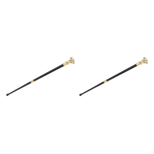 Advancent Walking Sticks Diamond Handle Costume Elegant Alloy Aluminum Fashion Blanco 2Conjunto