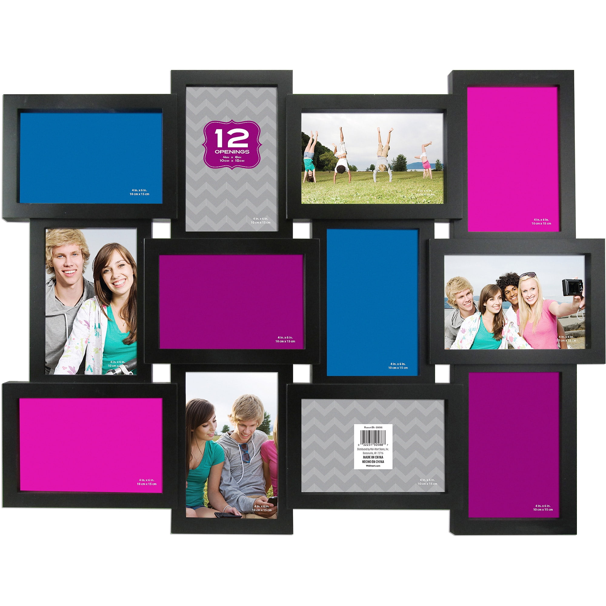 12 Opening Collage Frame Black Com