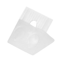 Uxcell Angle Brackets Plastic Furniture Chest Drawer Bottom Repair Wedges 0.59" x 0.51" x 0.35" White 100 Pack