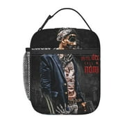 YoungBoy Never Broke Again Music Lunch Bag Portable Insulated Tote Bento Bag School Office Picnic Cooler Thermal Handbag For Adult Teens Kids
