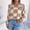 Khaki, variant on Women'S Pullover Sweaters Fall Winter Fashion Contrast Check Long Sleeve Round Neck Ribbed Knitted Pullover Sweater Tops Wine L