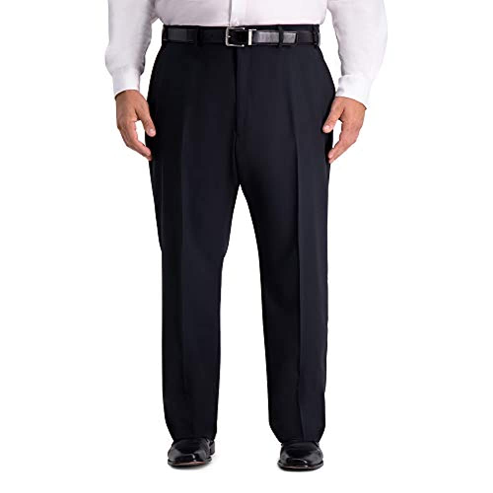 Haggar Men's Big and Tall B&T Active Series Stretch Classic Fit Suit Separate Pant, Black, 46Wx30L - image 1 of 3