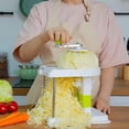 thumbnail image 6 of Rotary Cabbage Chopper, Multifunctional Vegetable Slicer and Grater, Hand Crank Cabbage Shredder for Coleslaw, Chi, and Salad, by IHXORA, 6 of 6