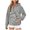 oversized hooded pullover - Grey, variant on uvwlwu Womens Vertical Rib Texture Quarter Zip Hoodie Raglan Sleeve Kangaroo Pocket Stretch Soft Fall Athleisure Casual Pullover Sweatshirt,S